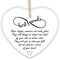 Best Friends are Forever a Piece of Your Heart Quote Christmas Ornament, Sentimental Friendship Gift
